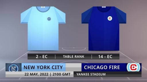 Match Preview: New York City vs Chicago Fire on 22/5/2022