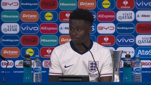 Saka on his equaliser and England's penalty win against Switzerland