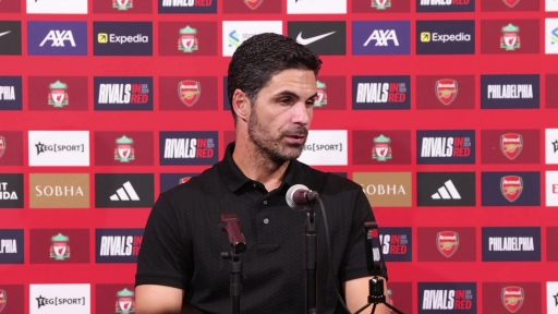 Arteta on Arsenal preseason preparations after Liverpool defeat