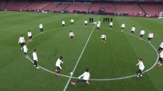 PSG train at the Emirates ahead of Arsenal Champions League clash