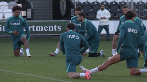 Portugal Train at Hampden Park looking for points