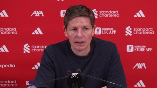 Crystal Palace manager Oliver Glasner reflects on their 3-1 Premier League loss away at Liverpool.
