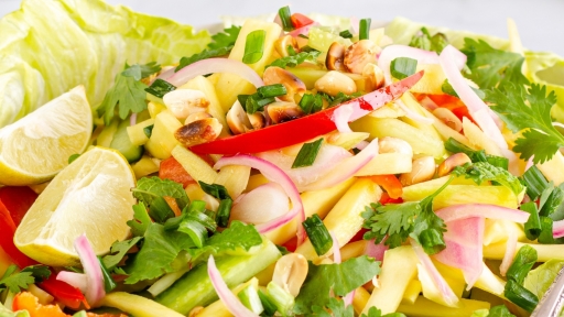 Vegan Lettuce Salad Asian Style