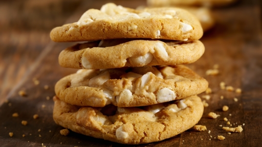 Nutty White Chocolate Cookies