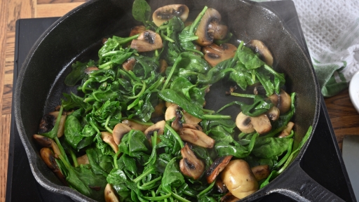 Spinach and Mushroom Stir