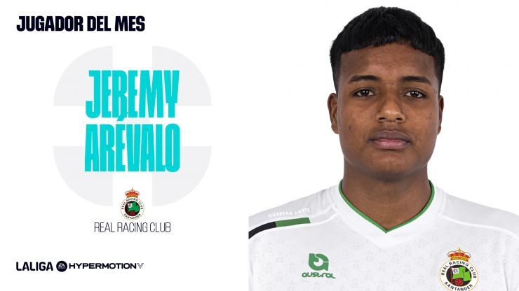 Jeremy Arévalo voted LALIGA HYPERMOTION Player of the Month for October