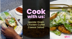 Kamo Upside-Down Chicken Cutlet Caesar Salad