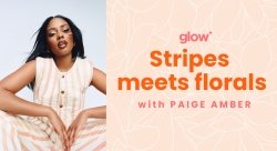 It’s a print mash up! Florals meets stripes.