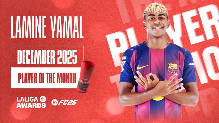 Lamine Yamal, LALIGA EA SPORTS Player of the Month for December