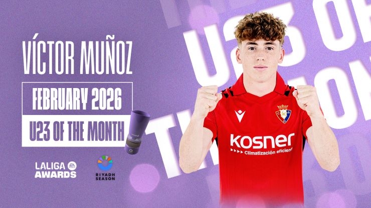 Víctor Muñoz, LALIGA EA SPORTS 25/26 Best Under-23 Player in February