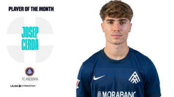 Josep Cerdà named LALIGA HYPERMOTION Player of the Month for April