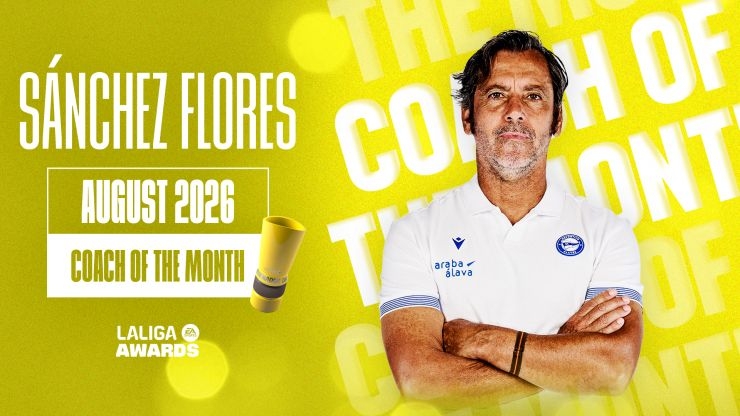 Quique Sánchez Flores, LALIGA EA SPORTS Coach of the Month for August